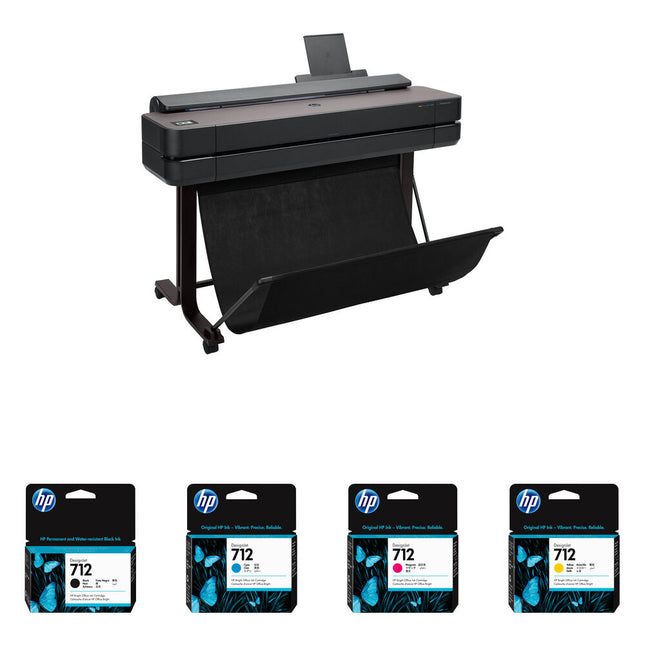 HP DesignJet T650 Plotter Impresora 36" Wireless 2400x1200 dpi 1GB Memoria