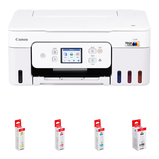 Canon PIXMA G3290 Impresora Multifunción MegaTank WiFi 8.5x14 Pulgadas 4800x1200 dpi