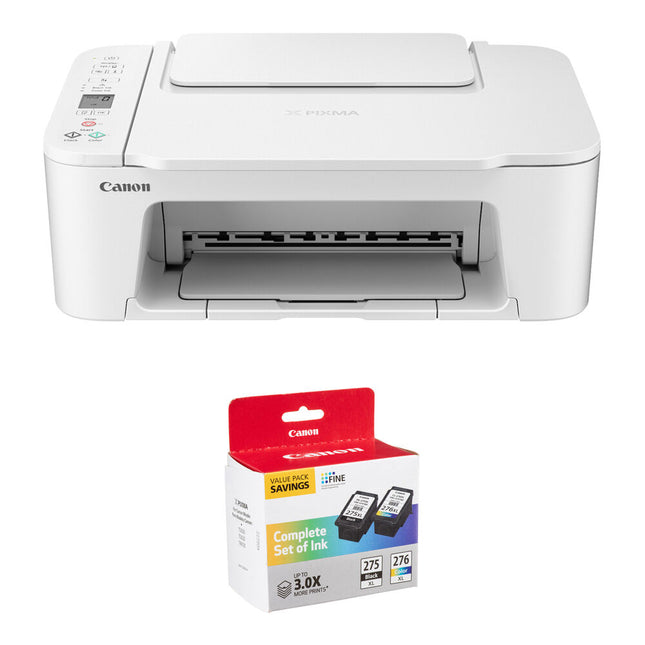 Canon PIXMA TS3720 Impresora Multifuncional con Pack de Tinta PG-275 XL CL-276 XL 4800x1200 dpi