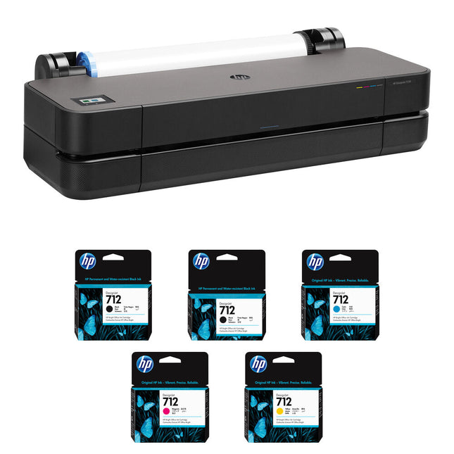 HP DesignJet T230 Plotter 24" Impresora Gran Formato Inalámbrica 2400x1200 dpi