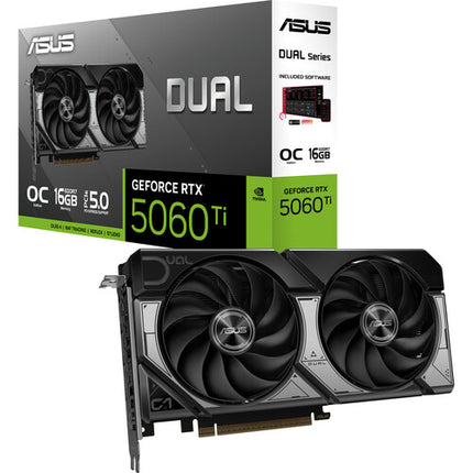 ASUS GeForce RTX 5060 Ti Dual OC Tarjeta Gráfica 16GB GDDR7 2632MHz