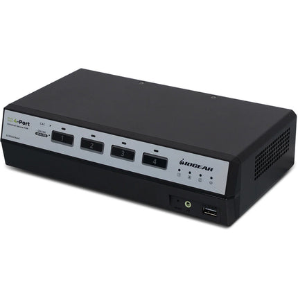 IOGEAR 4-Port Dual View KVM Switch Universal DP HDMI 5120x2880 60Hz