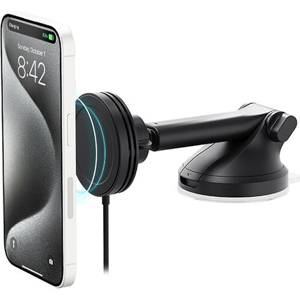 iOttie Velox Mini Qi2 Soporte inalámbrico para coche 15W con USB-C
