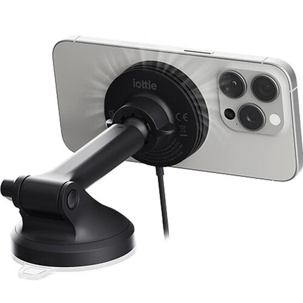 iOttie Velox Mini Qi2 Soporte inalámbrico para coche 15W con USB-C