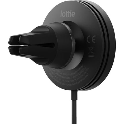 Soporte inalámbrico para automóvil iOttie Velox Mini Qi2 15W con adaptador USB-C