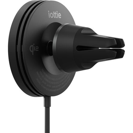Soporte inalámbrico para automóvil iOttie Velox Mini Qi2 15W con adaptador USB-C
