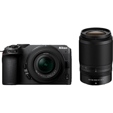 Nikon Z30 Cámara sin Espejo 20.9MP 4K Video 16-50mm y 50-250mm Lentes