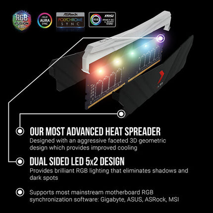 PNY 32GB XLR8 Gaming EPIC-X RGB Memoria RAM 3200 MHz 2x16GB Desktop