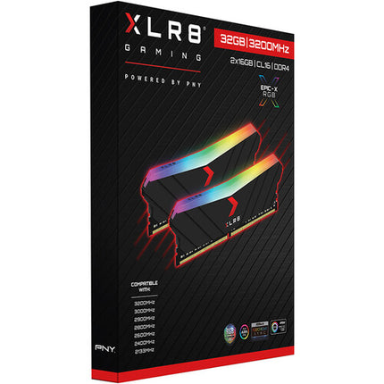 PNY 32GB XLR8 Gaming EPIC-X RGB Memoria RAM 3200 MHz 2x16GB Desktop