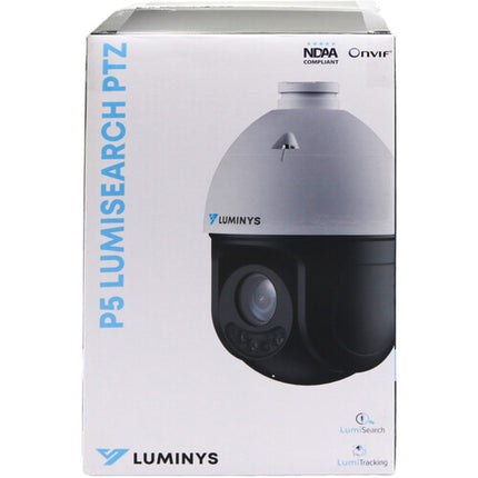Luminys P54-4SA25 Cámara PTZ Domo Exterior 4MP Visión Nocturna 328ft Lens 5-125mm