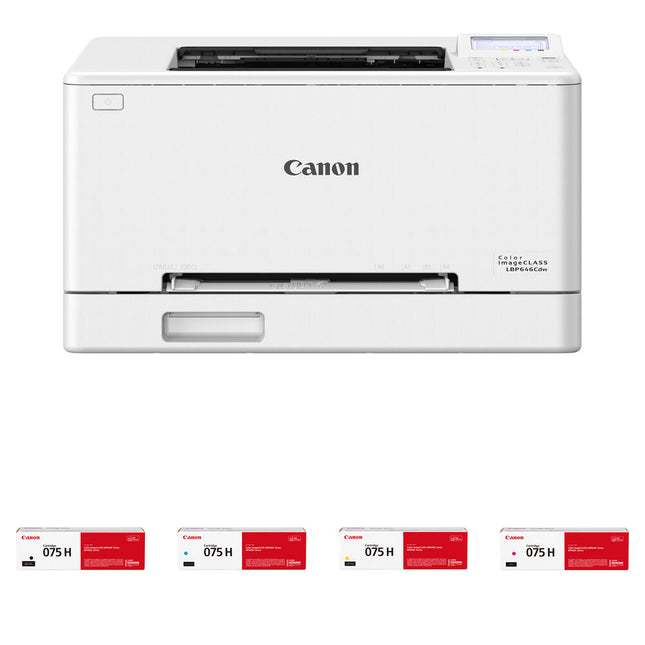 Canon imageCLASS LBP646Cdw impresora láser color inalámbrica 26 ppm 1200x1200 dpi con tóners 075 alta capacidad
