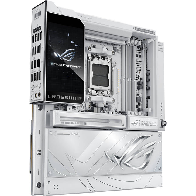 ASUS Republic of Gamers Crosshair X870E Glacial Placa Base E-ATX AMD X870E AM5 DDR5 USB4 Wi-Fi 7