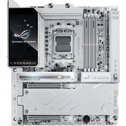 ASUS Republic of Gamers Crosshair X870E Glacial Placa Base E-ATX AMD X870E AM5 DDR5 USB4 Wi-Fi 7