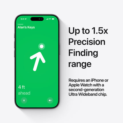 Apple AirTag 2ª Generación Localizador Preciso con Chip Ultra Wideband
