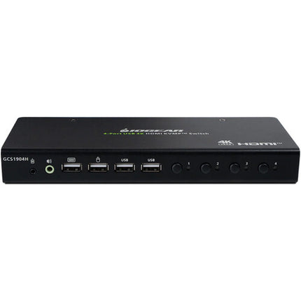 IOGEAR 4-Port HDMI KVMP Switch con Hub USB 2.0 y 4K 60Hz