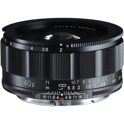 Voigtlander SEPTON 40mm f/2 Lente Asférica para Nikon Z full-frame f/2 a f/16 distancia mínima 30 cm