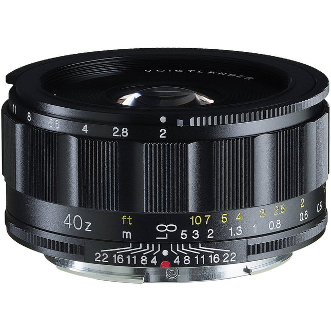 Voigtlander SEPTON 40mm f/2 Lente Asférica para Nikon Z full-frame f/2 a f/16 distancia mínima 30 cm