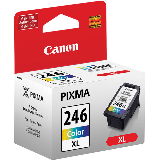 Cartucho de Tinta a Color Canon CL-246 XL Alta Capacidad 2-Pack 300 Páginas