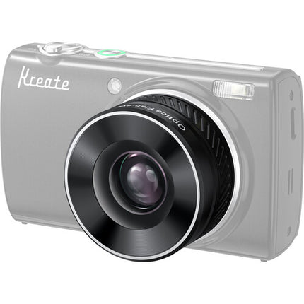 Kreate Kit de Lentes Angular y Fisheye para Cámara KR48 con Estuche