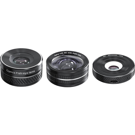 Kreate Kit de Lentes Angular y Fisheye para Cámara KR48 con Estuche