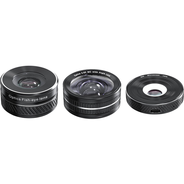 Kreate Kit de Lentes Angular y Fisheye para Cámara KR48 con Estuche