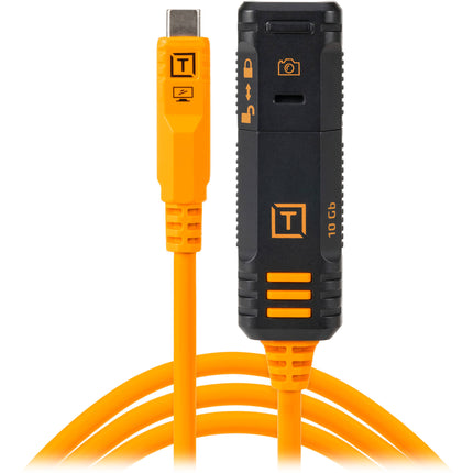 Tether Tools TetherPro Optima Cable Extensión USB-C 16' Alta Visibilidad 10 Gb/s