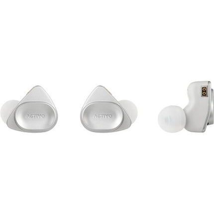 ACTIVO Volcano PSE51 Auriculares In Ear Cableados Drivers 8mm y 6mm Plateado
