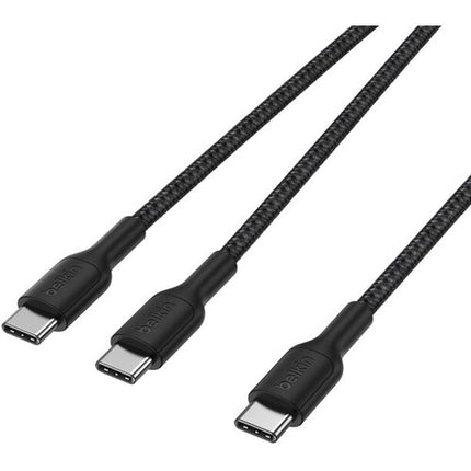 Belkin BoostCharge Pro Cable USB-C trenzado 5' 140W carga doble durable