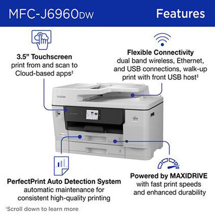 Brother MFC-J6960DW INKvestment Impresora multifunción tinta color Wi-Fi 31 ppm A3