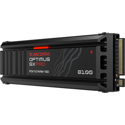 SanDisk 4TB Optimus GX PRO 8100 SSD Interno M.2 PCIe 5.0 con Disipador y Lectura 14900 MB/s