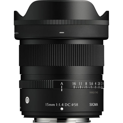 Sigma 15mm f/1.4 DC Objetivo para Fujifilm X Angular Rápido y Compacto