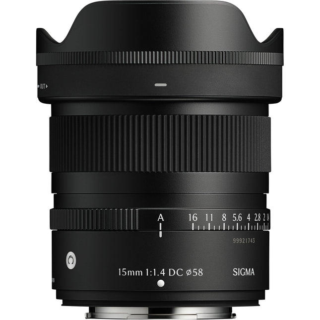 Sigma 15mm f/1.4 DC Objetivo para Fujifilm X Angular Rápido y Compacto