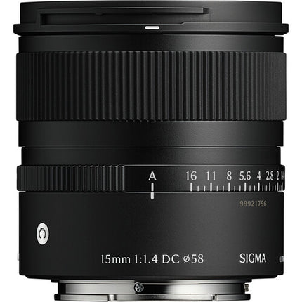Sigma 15mm f1.4 DC Lente Gran Angular Compacto APS-C para Sony E