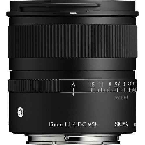 Sigma 15mm f1.4 DC Lente Gran Angular Compacto APS-C para Sony E