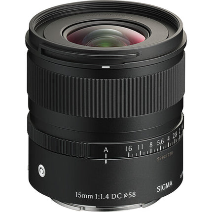 Sigma 15mm f1.4 DC Lente Gran Angular Compacto APS-C para Sony E