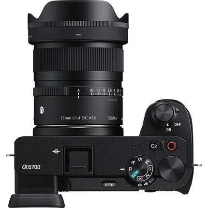 Sigma 15mm f1.4 DC Lente Gran Angular Compacto APS-C para Sony E