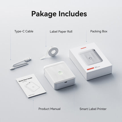NIIMBOT D110M Impresora Térmica Portátil 203 dpi 1500 mAh Blanco