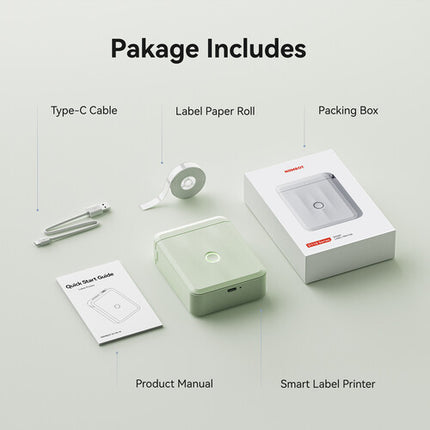 NIIMBOT D110M Impresora Térmica Portátil 1/2" 203 dpi 1500 mAh Verde
