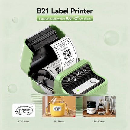 NIIMBOT B21 Impresora Térmica Portátil Verde 203 dpi 2 Pulgadas