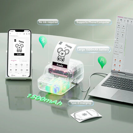 NIIMBOT B21 Impresora Térmica Portátil Verde 203 dpi 2 Pulgadas