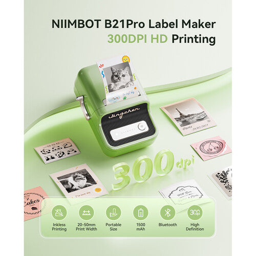 NIIMBOT B21 Pro Impresora Térmica Portátil HD 2 Pulgadas 300 dpi 1500 mAh