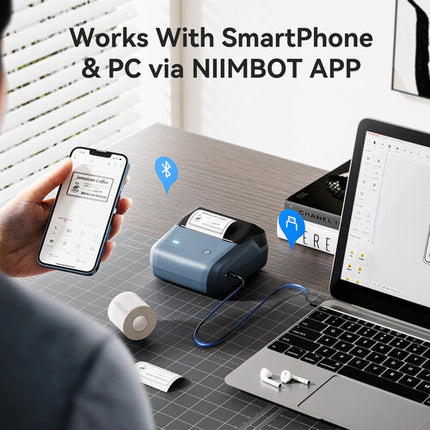 NIIMBOT B31 Impresora Térmica Portátil 3" Resolución 203 dpi Batería 1500 mAh