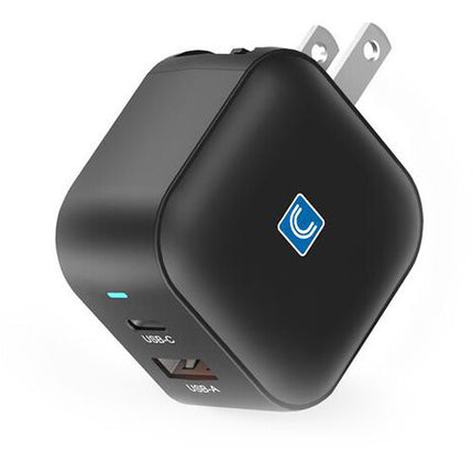 Comprehensive Cargador USB GaN 35W 2 Puertos USB-C y USB-A plegable