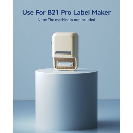 NIIMBOT B21 Pro Rollo de Papel Térmico Etiquetas 100 Unidades 2.1 x 3.1 Pulgadas Blanco