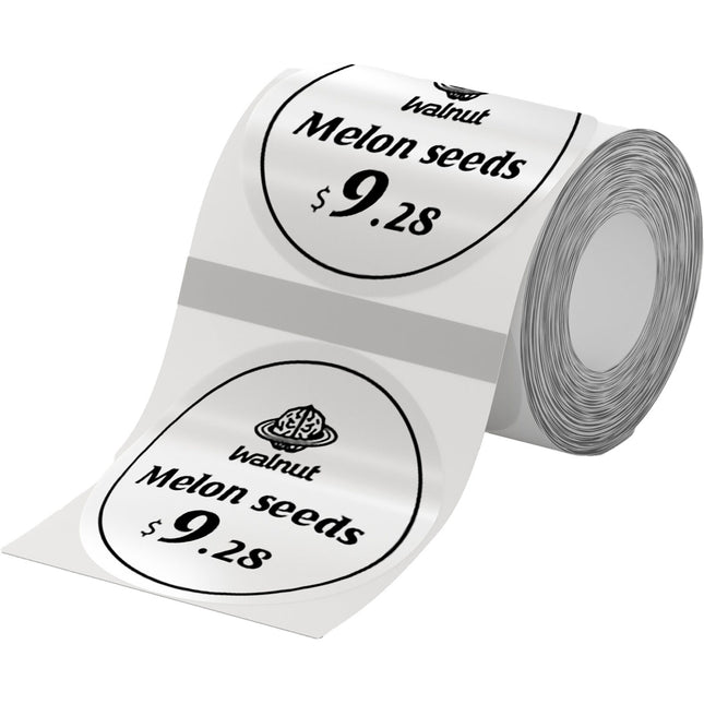 NIIMBOT Rollos de Papel Térmico Etiquetas Redondas 150 Unidades 5x5 cm