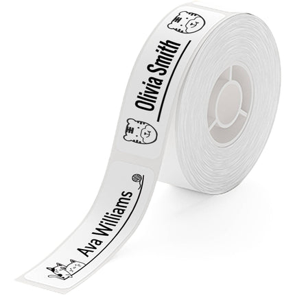 NIIMBOT Rollo de Papel Térmico 155 Etiquetas Blancas 0.47 x 1.57 pulgadas para Series D H