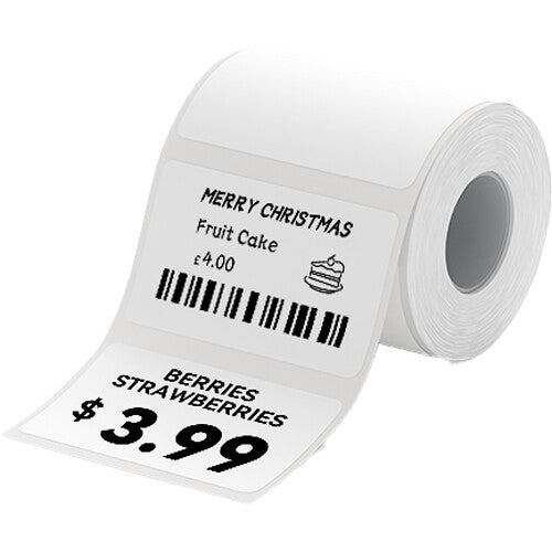 NIIMBOT Rollos de Papel Térmico con 230 Etiquetas Blancas 1.18 x 1.97 Pulgadas para Impresoras NIIMBOT B-Series