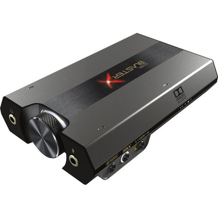 Creative Labs Sound BlasterX G6 tarjeta de sonido externa USB DAC 32-bit 384 kHz con cable óptico