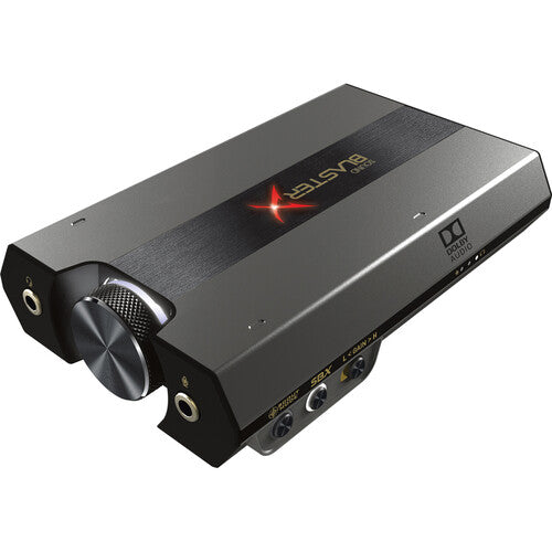 Creative Labs Sound BlasterX G6 tarjeta de sonido externa USB DAC 32-bit 384 kHz con cable óptico