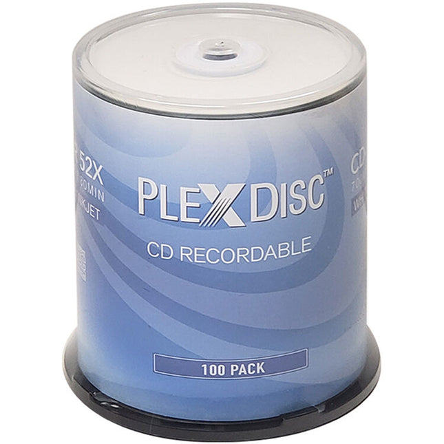 PlexDisc CD-R discos imprimibles hub 700MB 52x 100 unidades